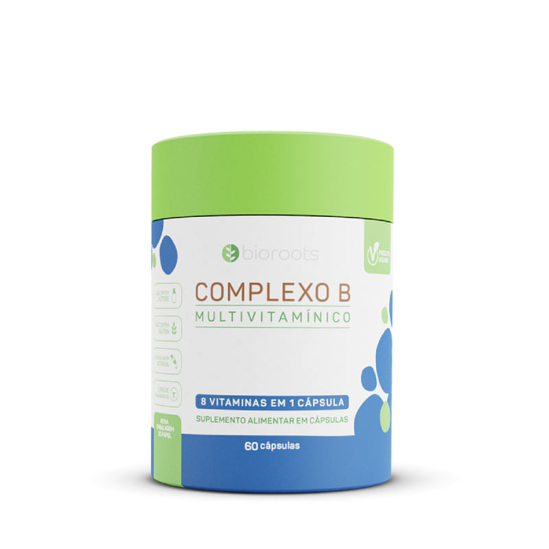 Complexo B Bioroots com 60 Cápsulas