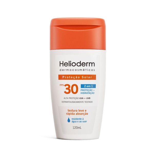 Protetor Solar Helioderm Suncare 2 em 1 FPS30 Resistente à Água 120ml