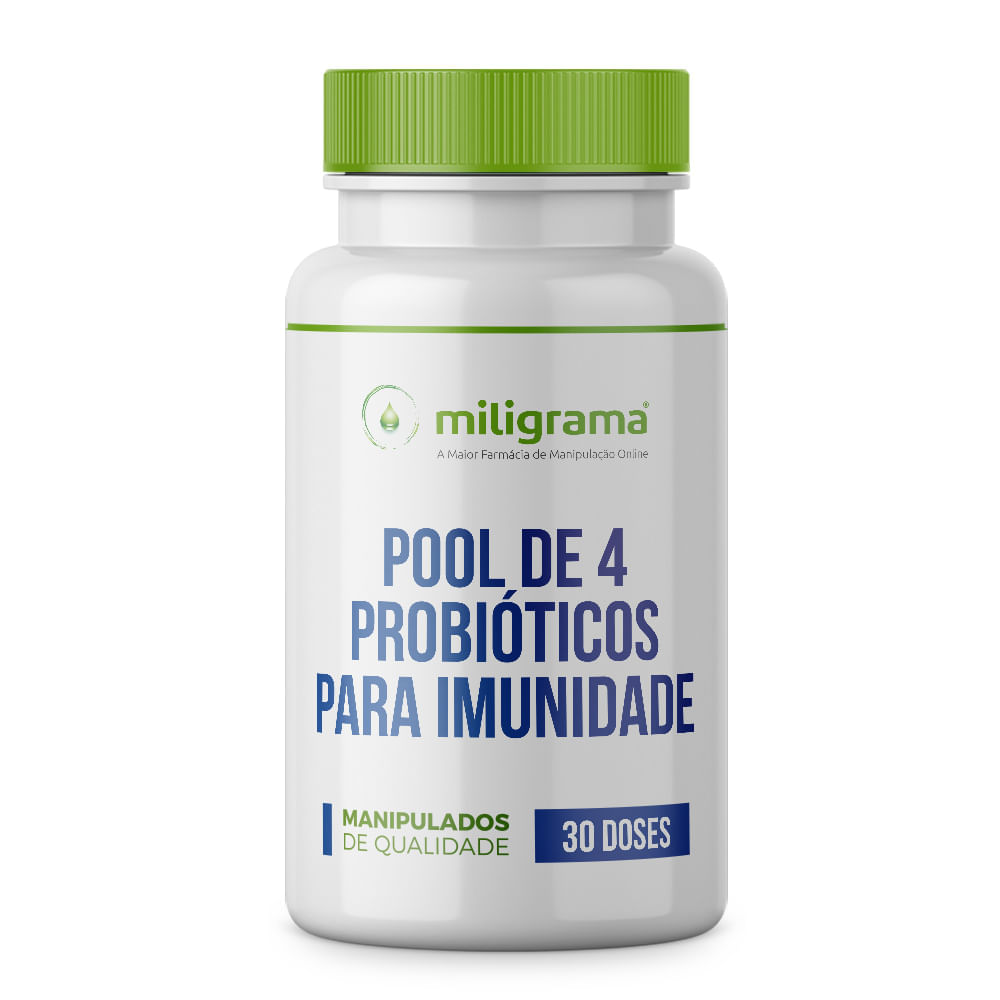 Pool de 4 Probióticos para Imunidade - 30 Doses