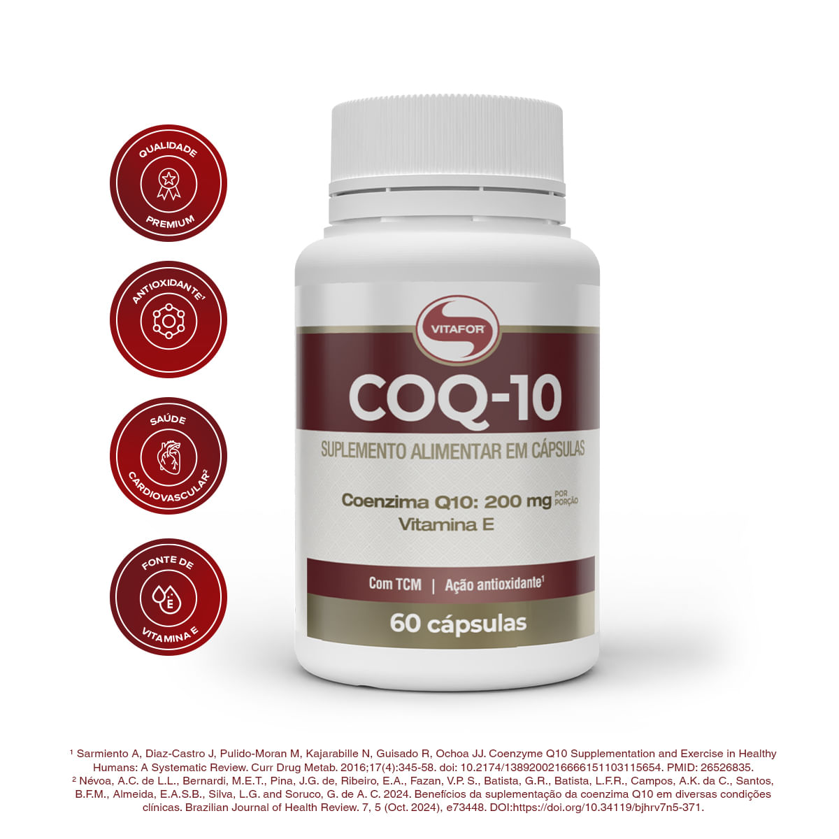 Coenzima q10 200mg - 60 Cápsulas
