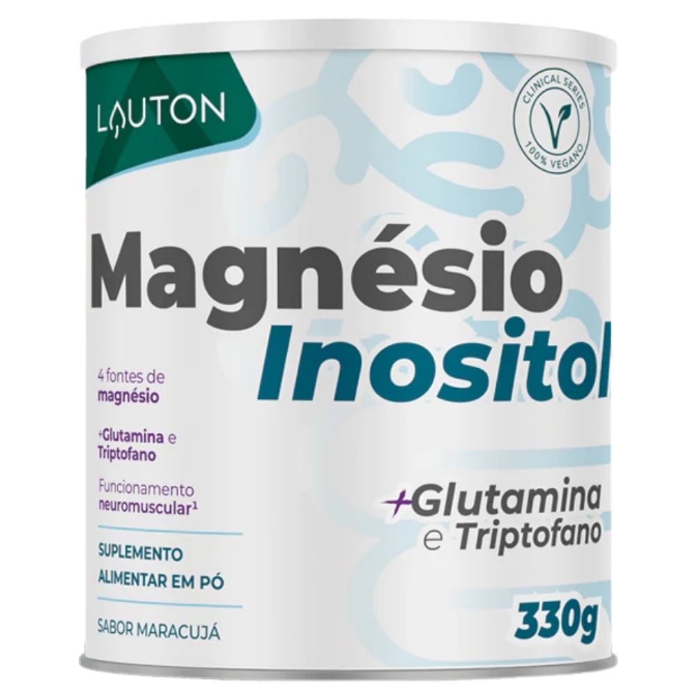 Magnésio Inositol + Glutamina e Triptofano - 330g - Lauton