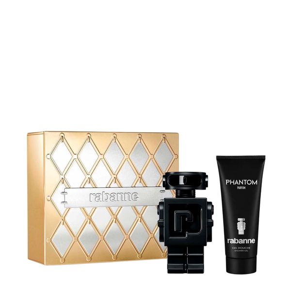 Kit Paco Rabanne Phantom Masculino - Parfum 100ml + Shower Gel 100ml