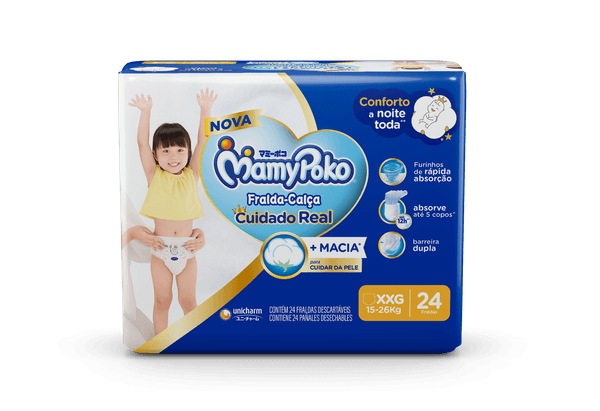 Fralda-Calça MamyPoko Super Seca XXG 24 Unidades