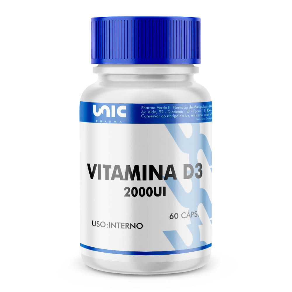 Vitamina D3 2.000ui 60Cáps