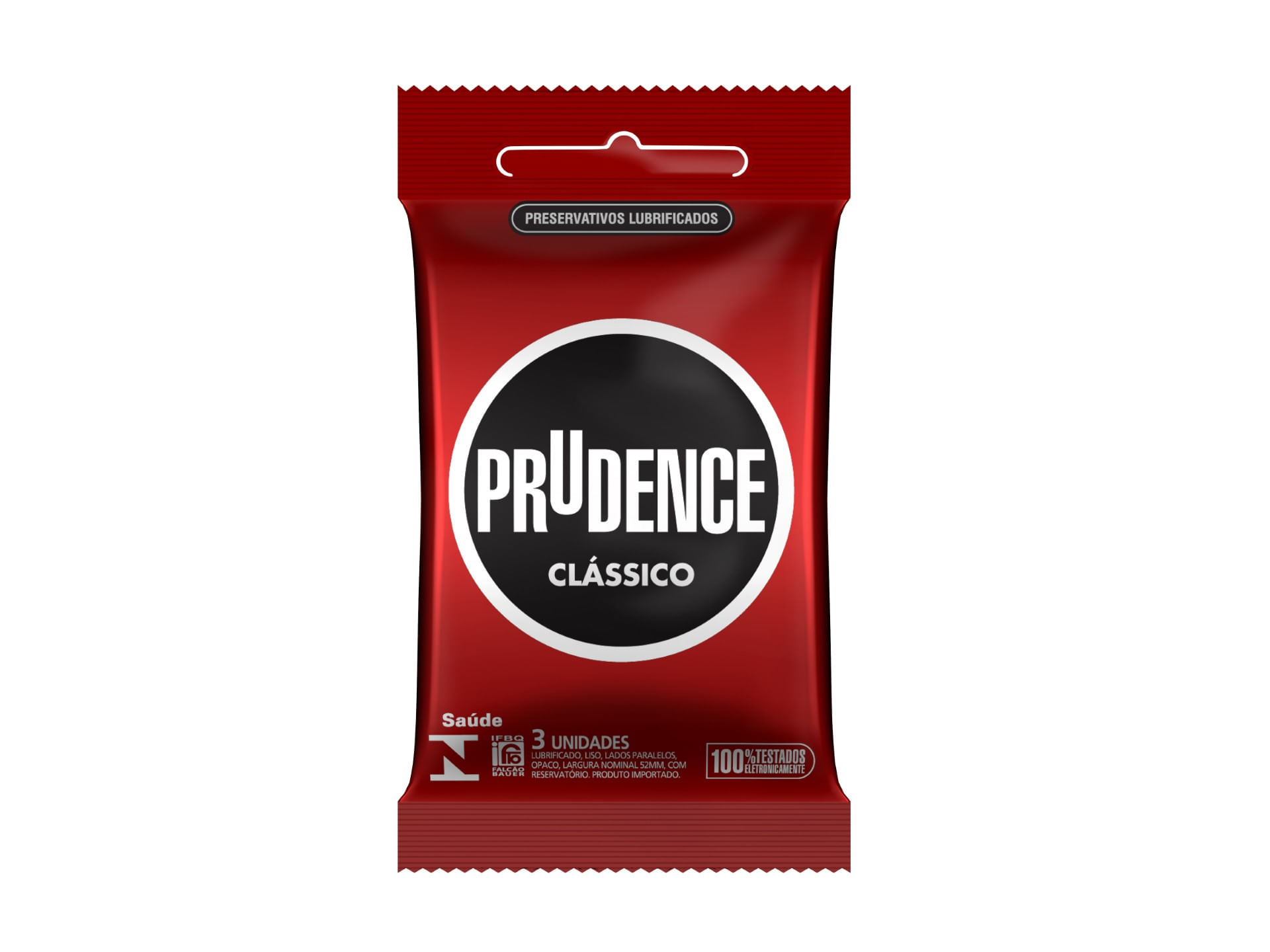 Preservativo Prudence Clássico Lubrificado 3 Unidades