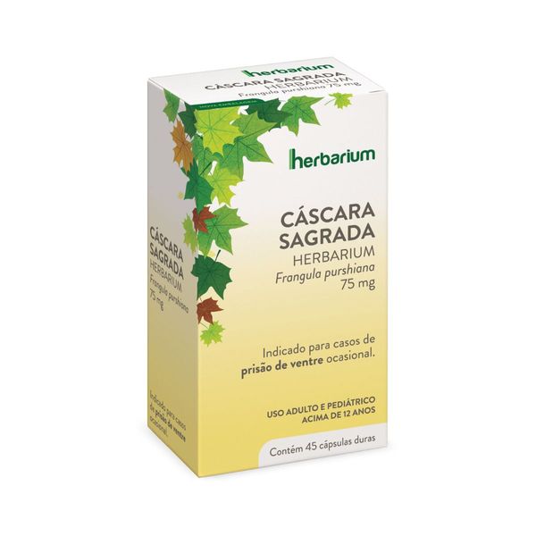 Cáscara Sagrada Herbarium Com 45 Cápsulas