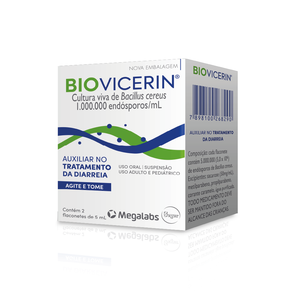 Biovicerin Suspensão Oral 2 Flaconetes 5ml