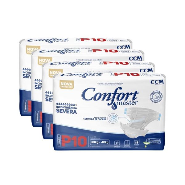 Fralda Geriátrica - Confort Master Regular - Incontinência - P - 4 Un