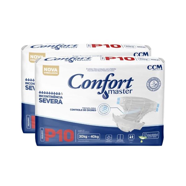 Fralda Geriátrica - Confort Master Regular - Incontinência - P - 2 Un