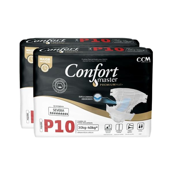 Fralda Geriátrica - Confort Premium - Regular - Incontinência - M - 2 Un
