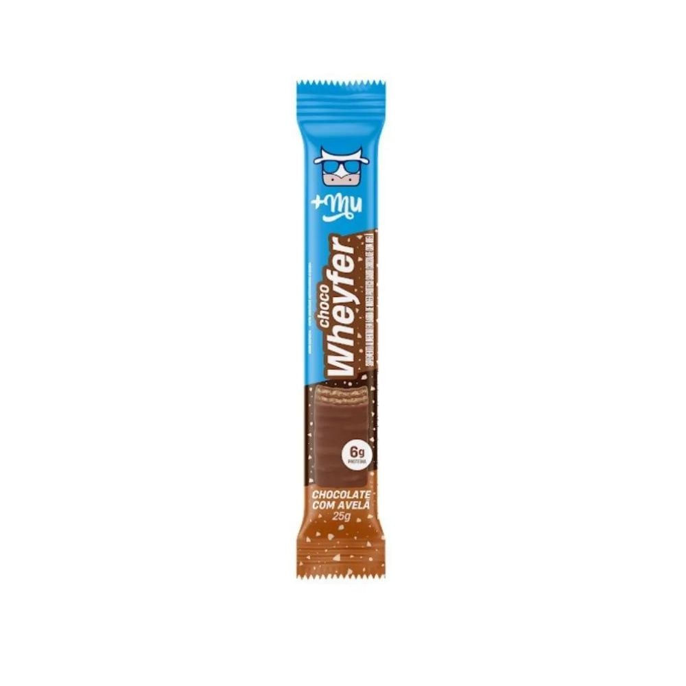 Chocolate Wheyfer +mu Sabor Chocolate Com Avelã 25g