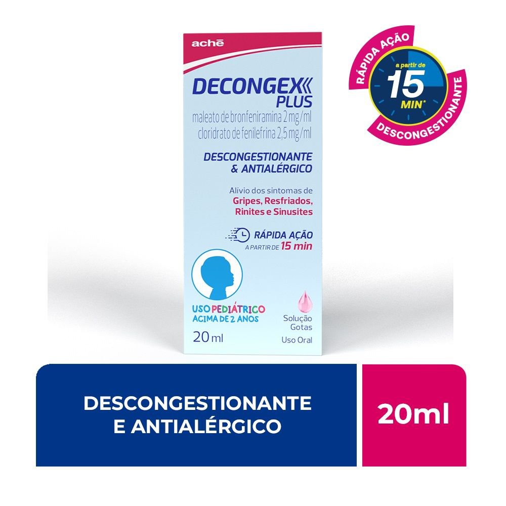 Decongex Plus Pediátrico em Gotas 20ml