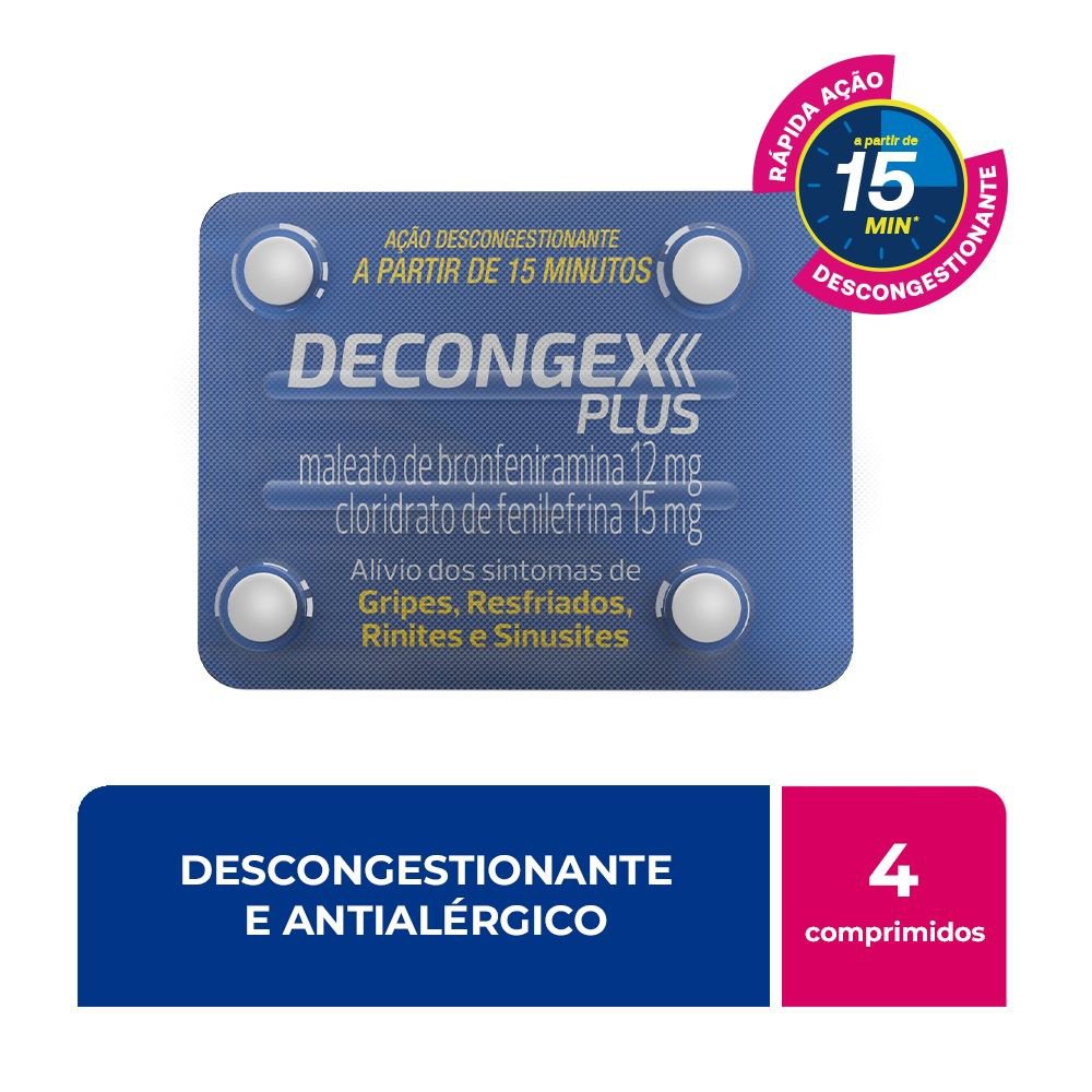 Decongex Plus 4 Comprimidos Revestidos