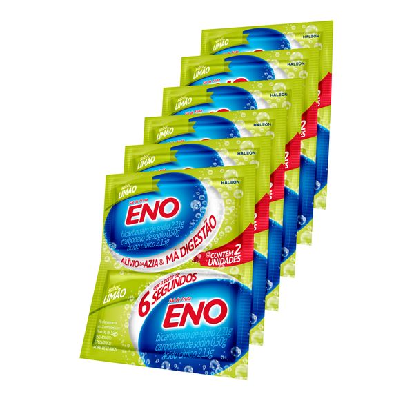 Kit Eno Sal de Fruta Sabor Limão 2 Envelopes 5g 6 Unidades