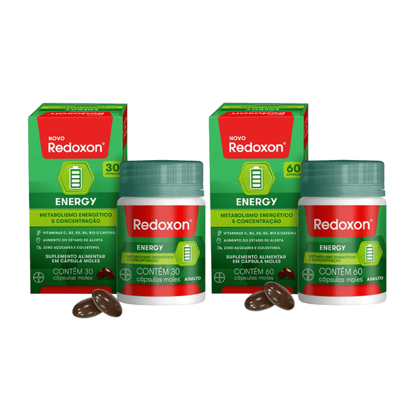 Kit Redoxon Energy 60 Cápsulas + Redoxon Energy 30 Cápsulas Mole