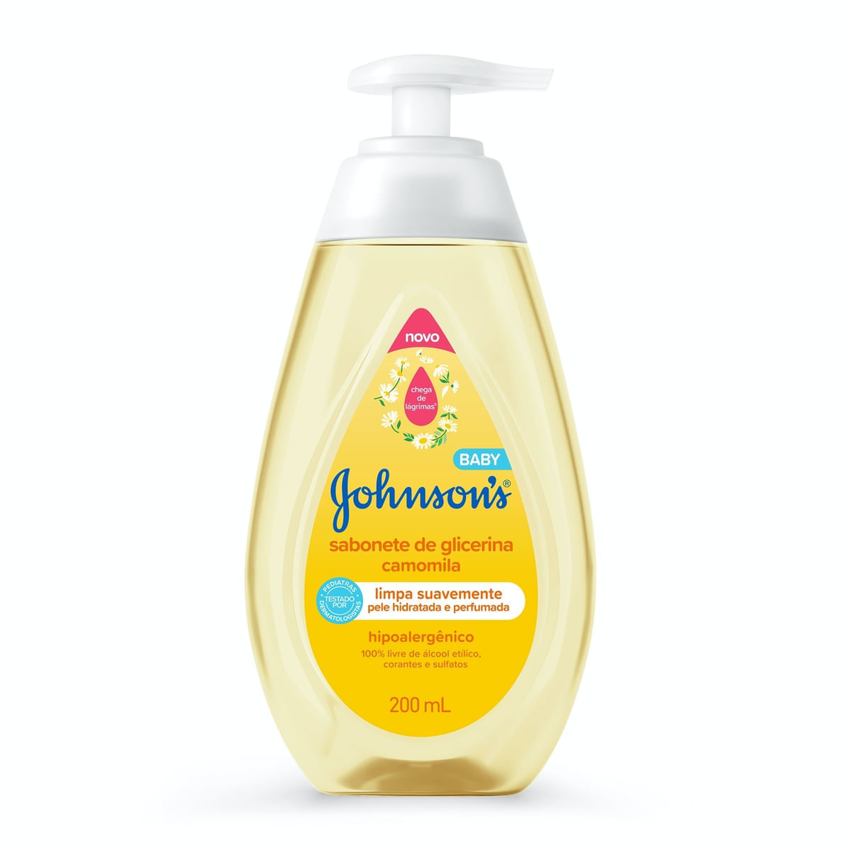 Sabonete Líquido Infantil Johnson's Baby Glicerina Camomila 200ml