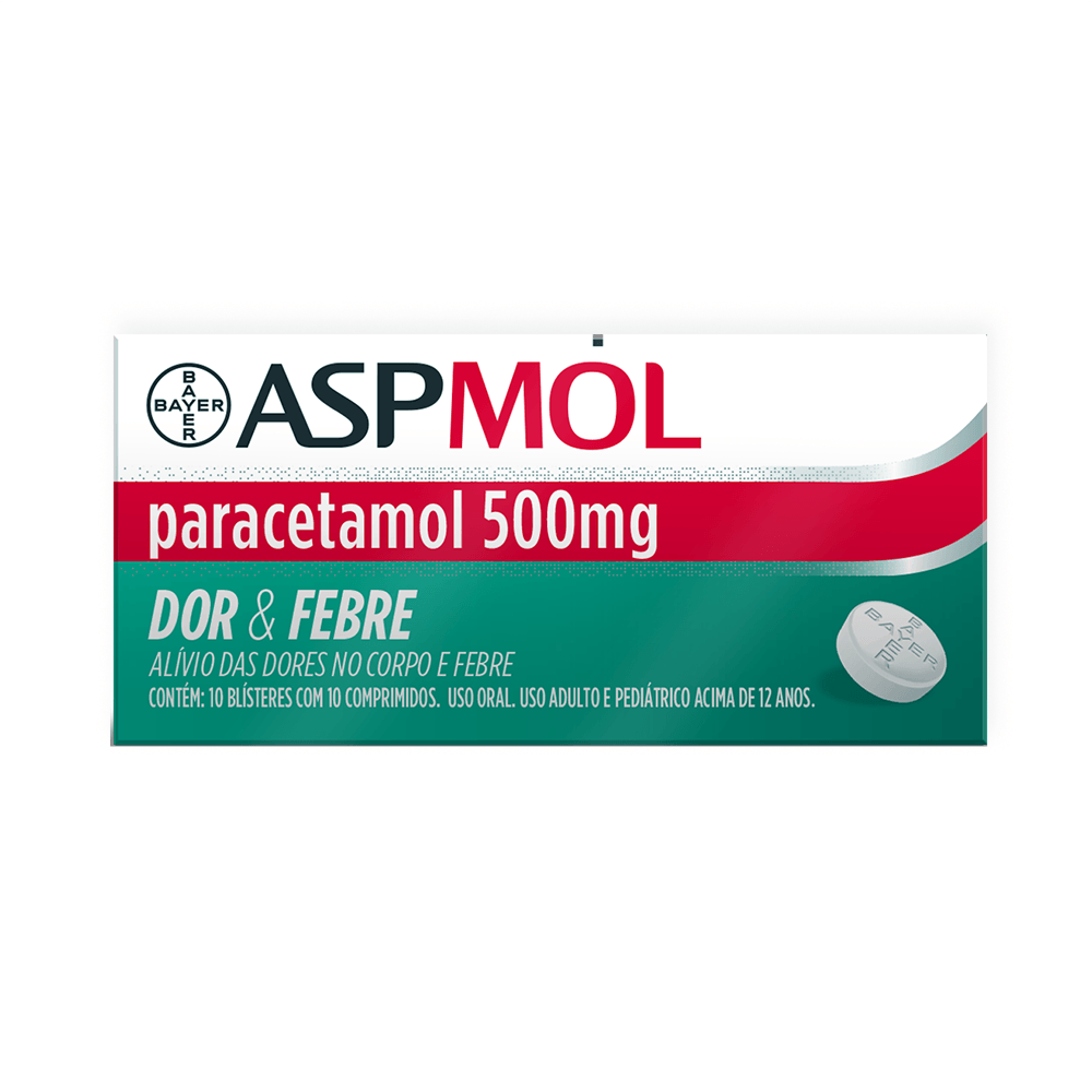 Paracetamol Aspmol 500mg 20 Comprimidos