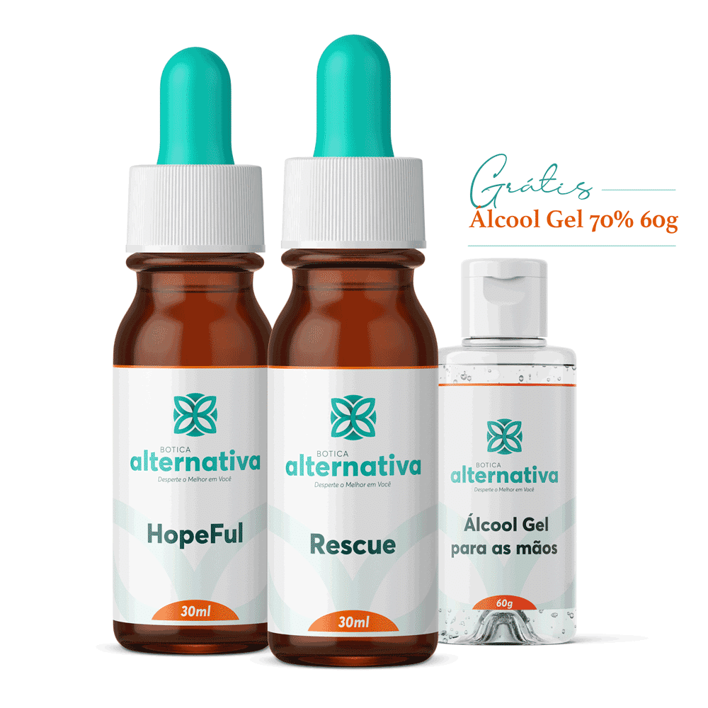 Serenidade Natural: Florais e Álcool Gel Bundle Segura