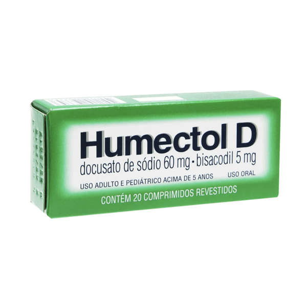 Humectol D 5mg + 60mg 20 Comprimidos Revestidos