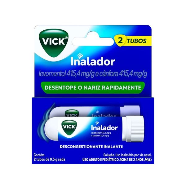 Descongestionante Nasal Vick 415,4mg/G Inalador 2 Unidades