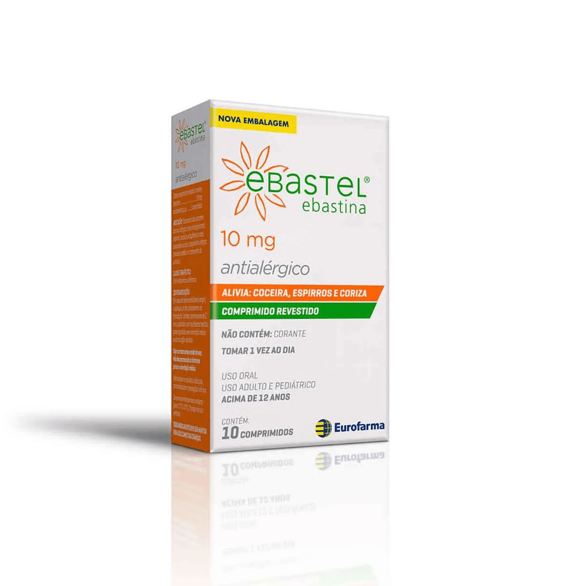 Ebastel 10mg 10 Comprimidos Revestidos