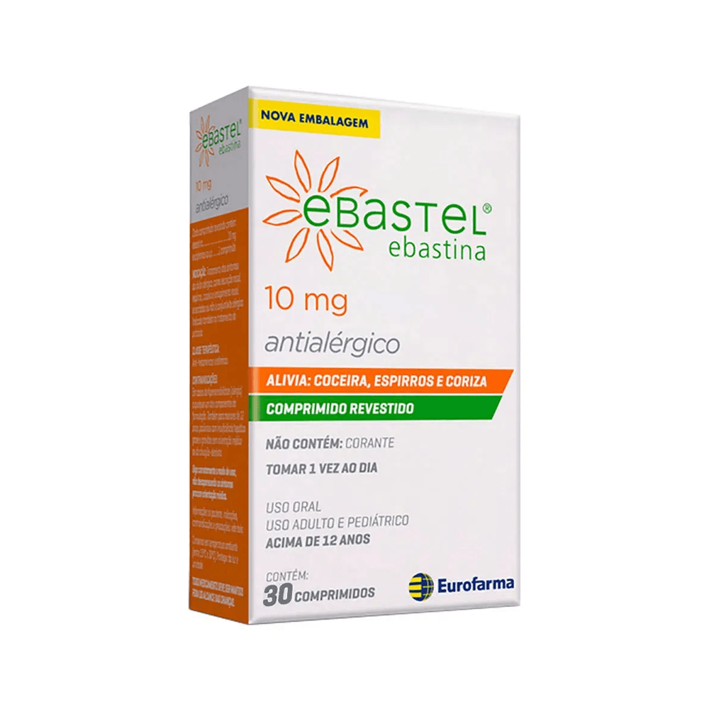 Ebastel 10mg 30 Comprimidos Revestidos