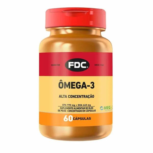 Ômega 3 2400mg Alta Concentração 60 Cápsulas FDC