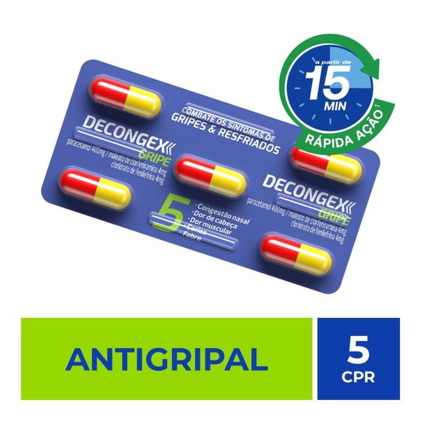 Decongex Gripe 5 Cápsulas