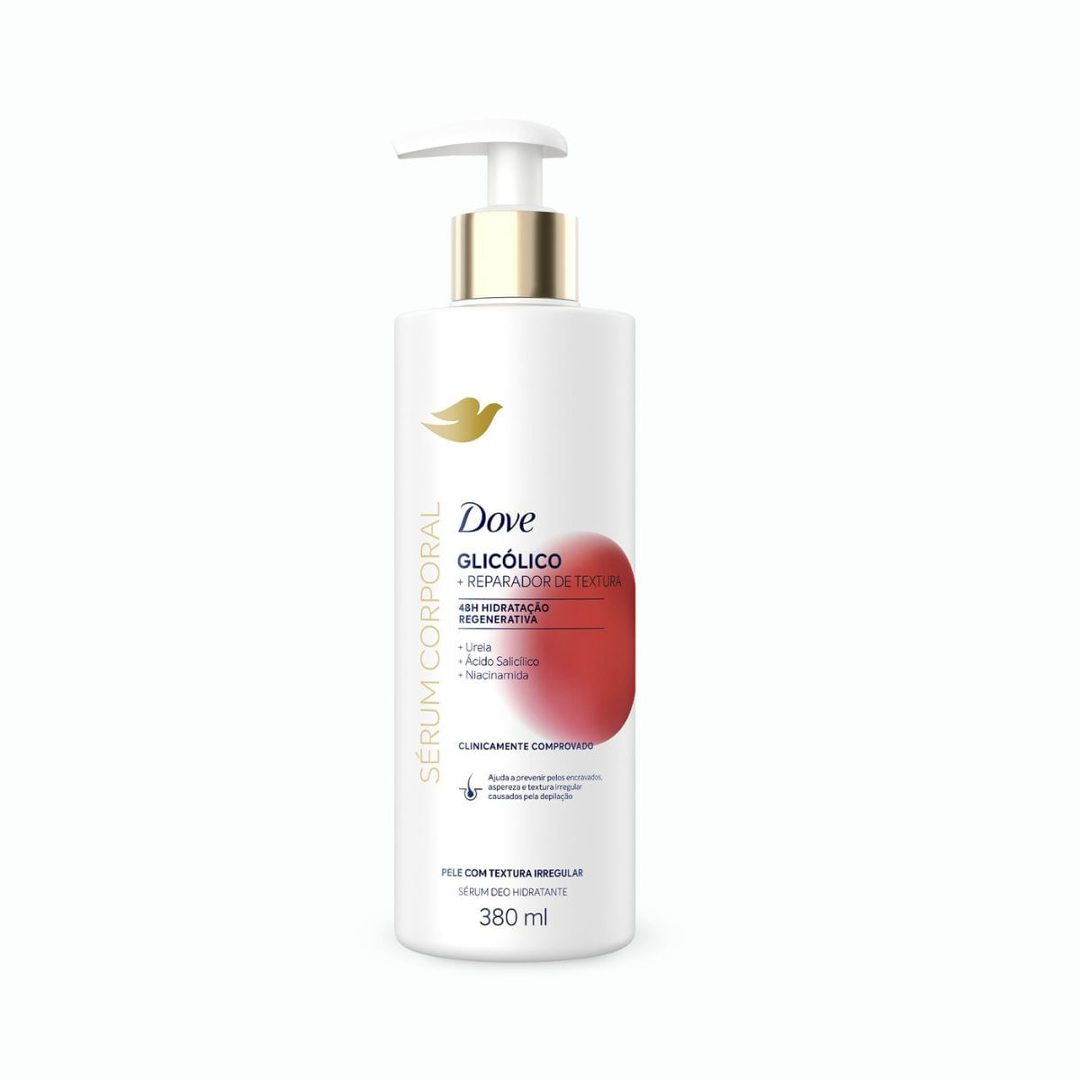 Hidratante Corporal Dove Sérum Glicólico + Reparador De Textura 380ml