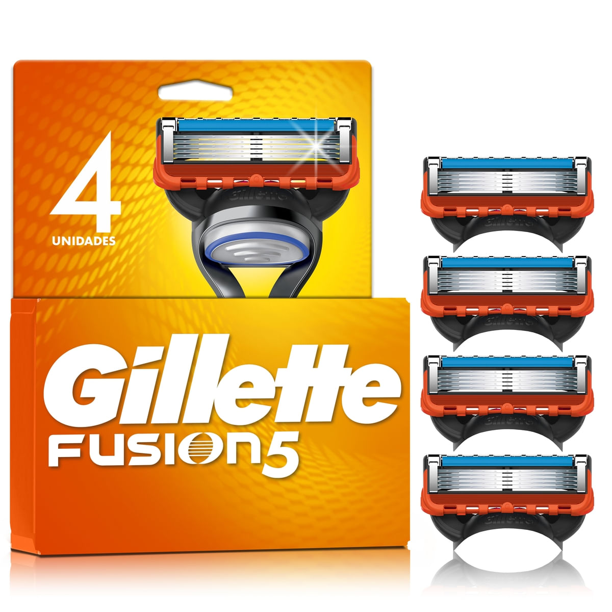 Carga para Aparelho de Barbear Gillette Fusion 5 4 Unidades