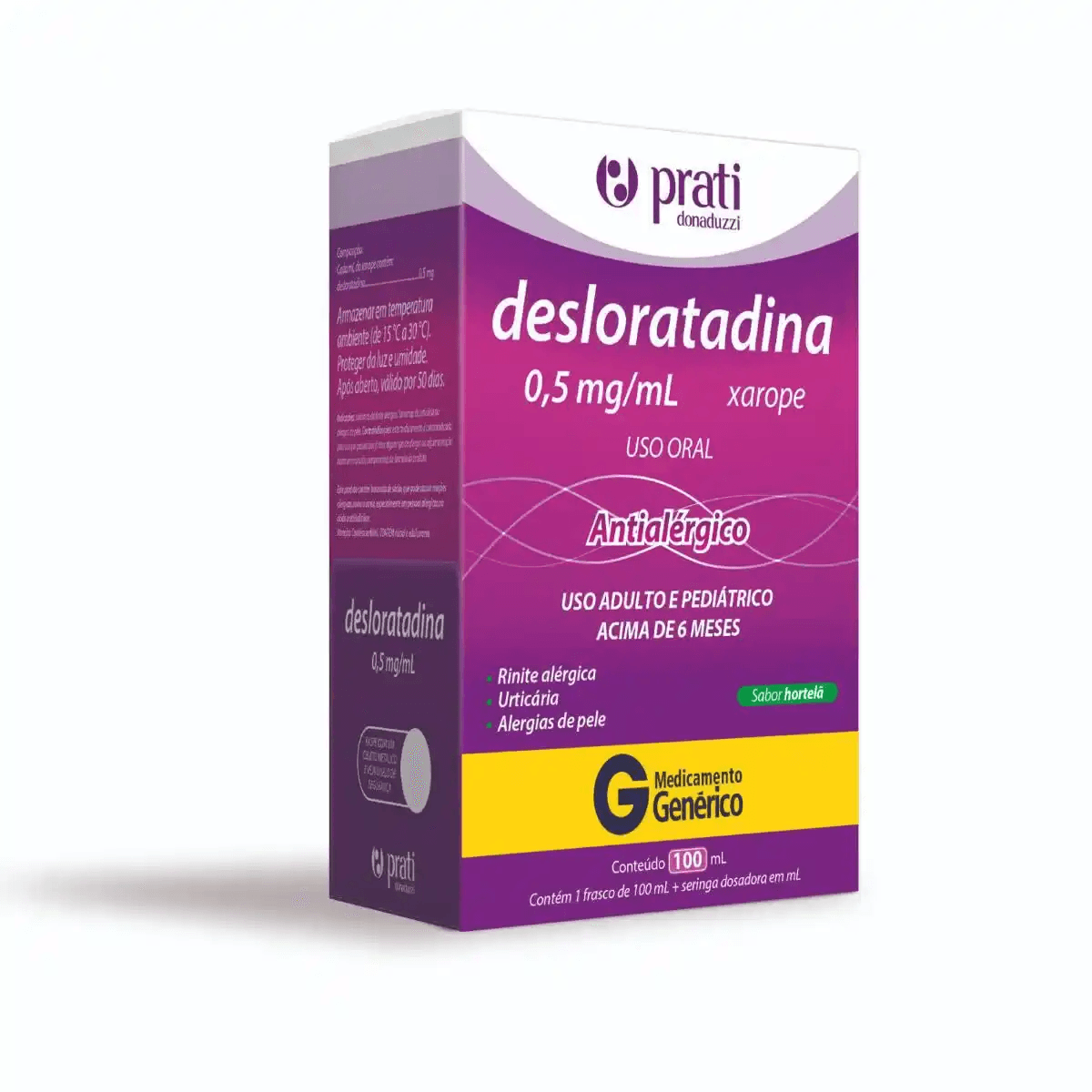 Desloratadina 0,5mg/ml Xarope 100ml Genérico Prati-Donaduzzi