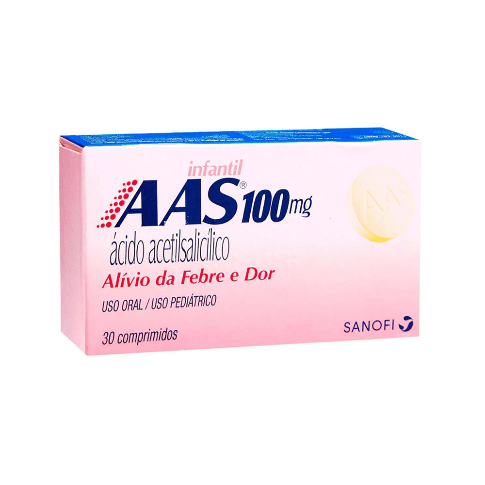 AAS Infantil 100mg 30 Comprimidos