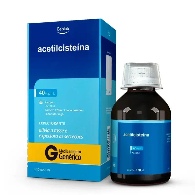 ACETILCISTEINA 40MG 120ML GEN GEOLAB