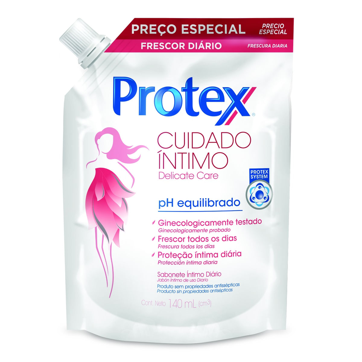 Sabonete Íntimo Liquido Protex Delicate Care 140ml Preço Especial Pague Menos 1117