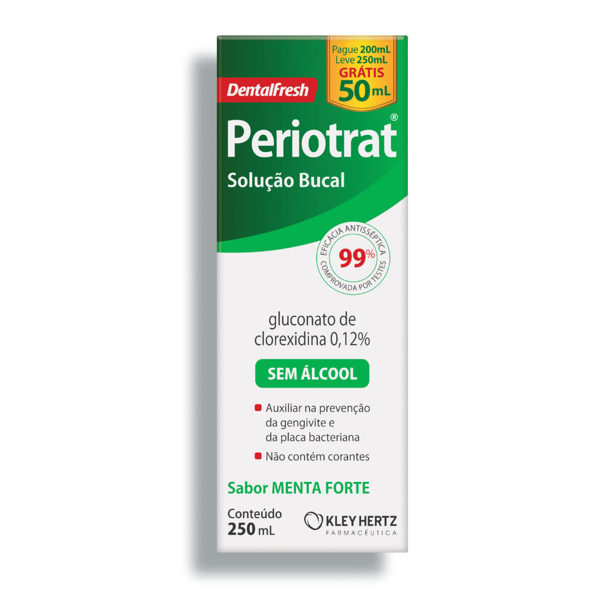 Antisséptico Bucal Periotrat com Clorexidina 0,12% Sabor Menta  250ml