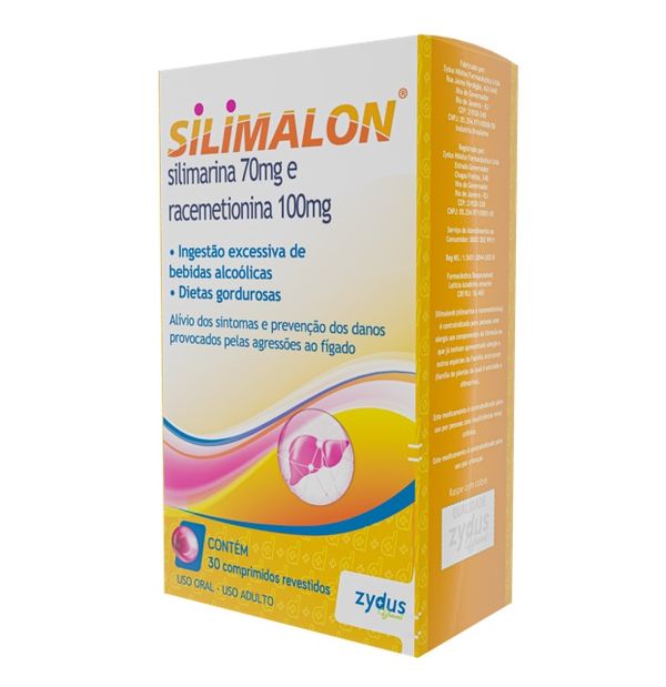 Silimalon 70mg + 100mg 30 Drágeas