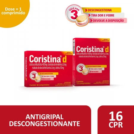 Coristina D Pro Com 16 Comprimidos