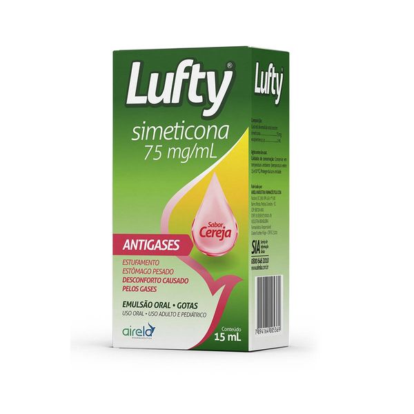 Lufty 75mg/ml Sabor Cereja Emulsão Oral Gotas 15ml