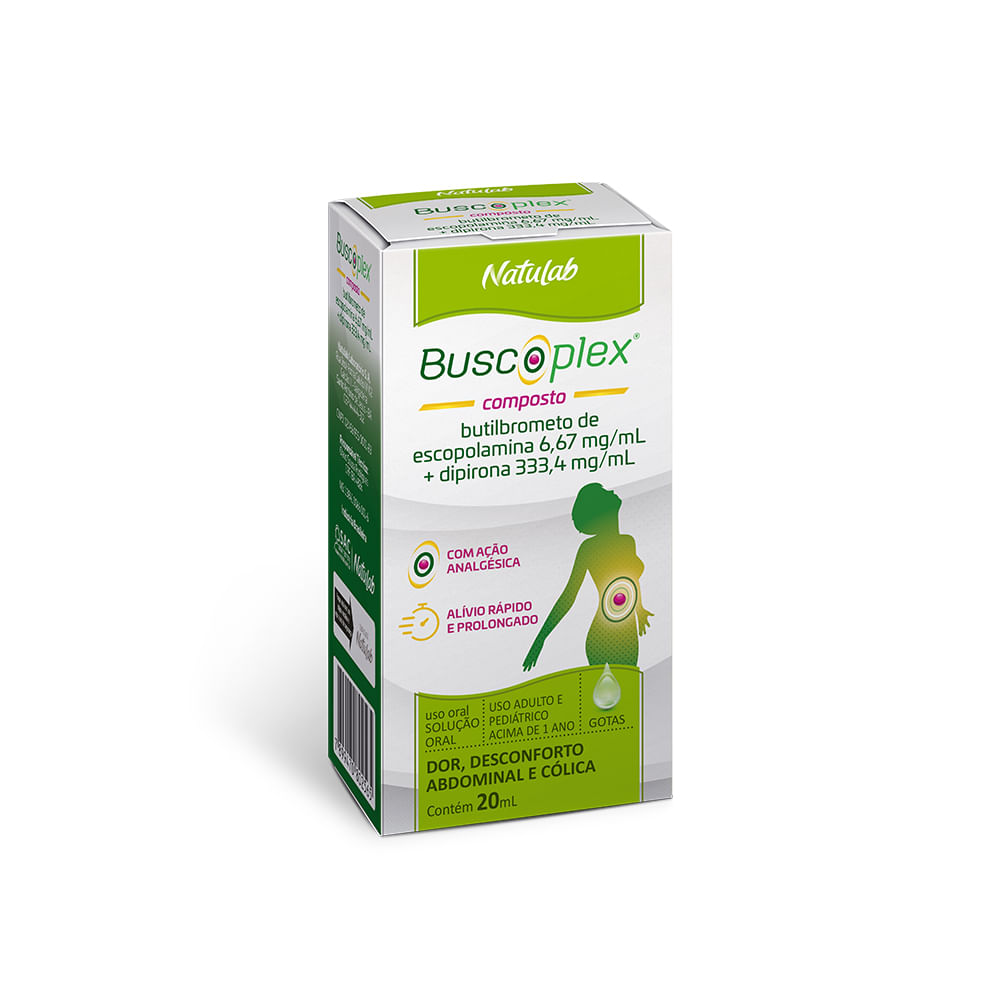 Buscoplex Composto 6,67mg/ml + 333,4mg/ml Solução Oral Gotas 20ml