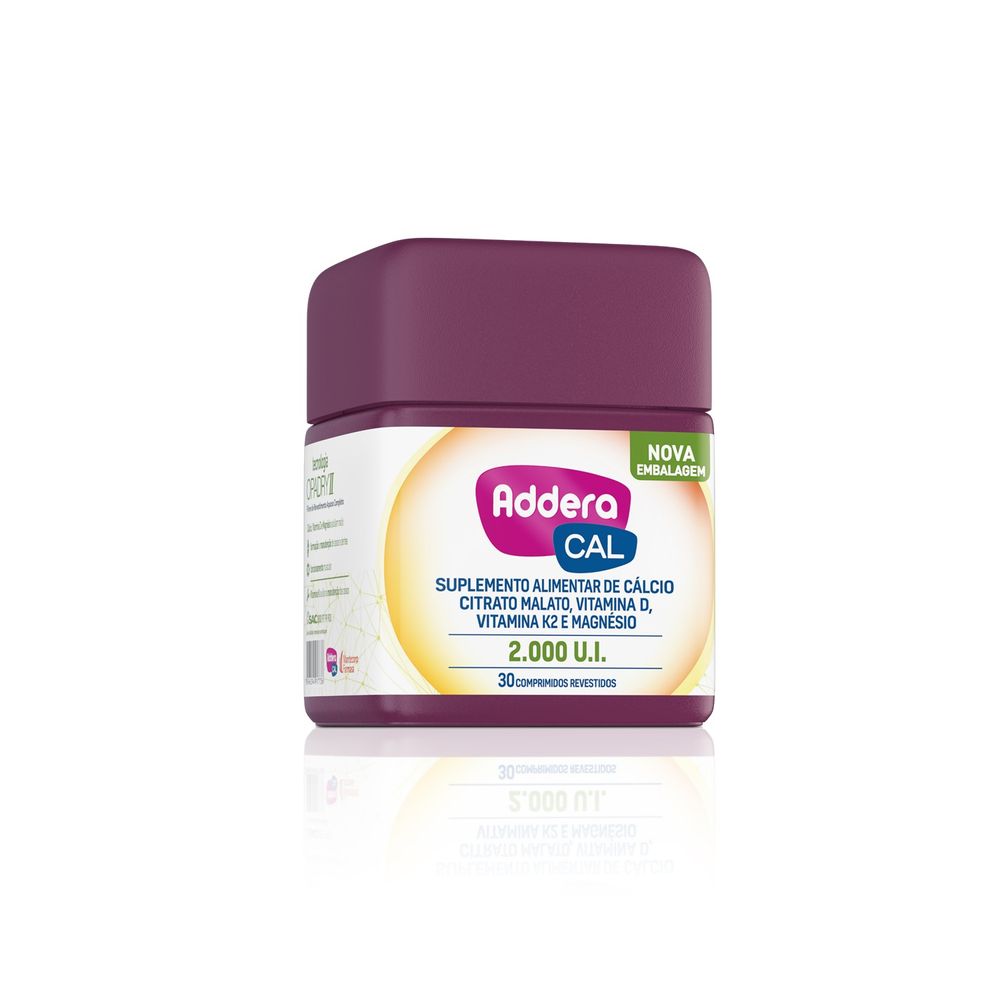 Vitamina Addera Cal 2000UI 30 Comprimidos Revestidos