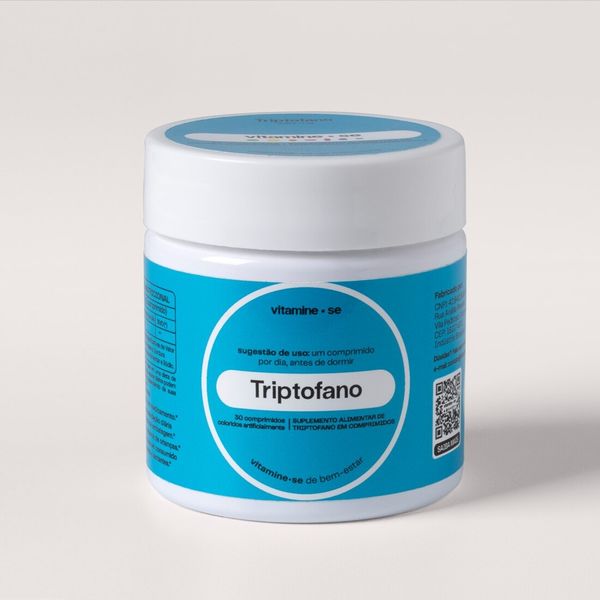 Triptofano Vitamine-Se Com 30 Comprimidos