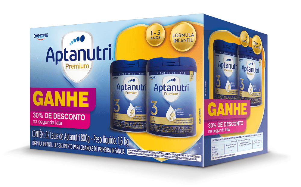Pack Aptanutri Premium 800g 30% Desconto Na Segunda Lata