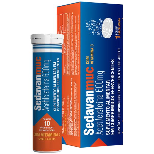 Sedavan Muc Com Vitamina C Com 10 Comprimidos Efervescentes