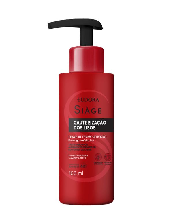 Leave-in Eudora Siàge Cauterização dos Lisos Proteção Térmica 100ml