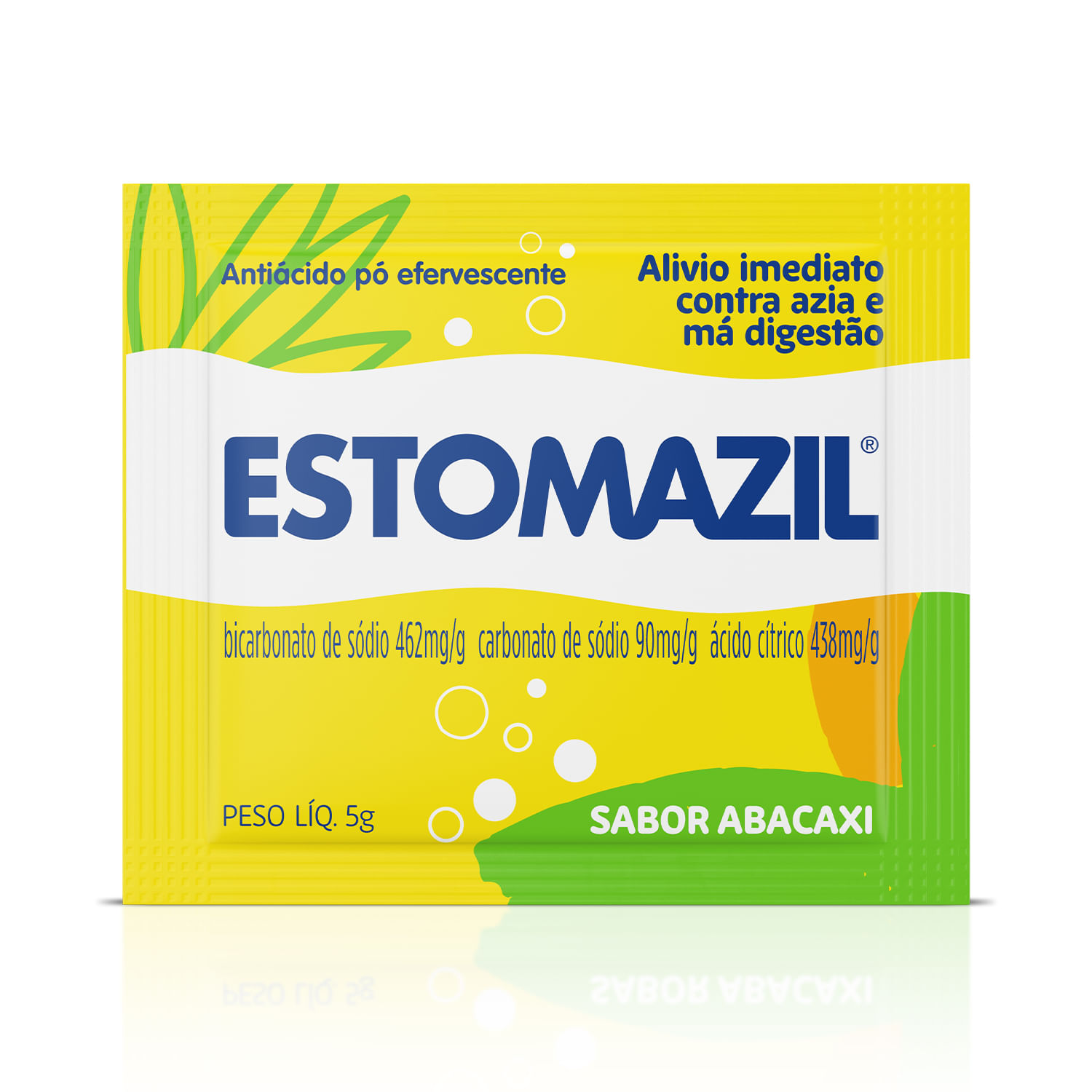Estomazil 5g Sabor Abacaxi Pó Efervescente 1 Envelope