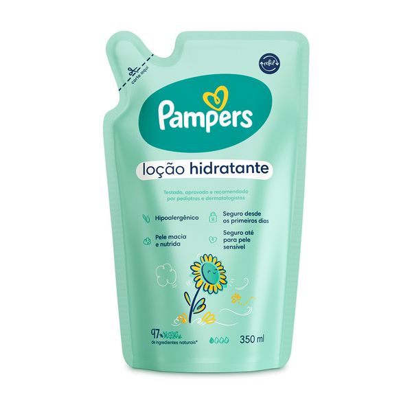 Loção Hidratante Infantil Pampers Bebê Girassol Hipoalergênica 350ml
