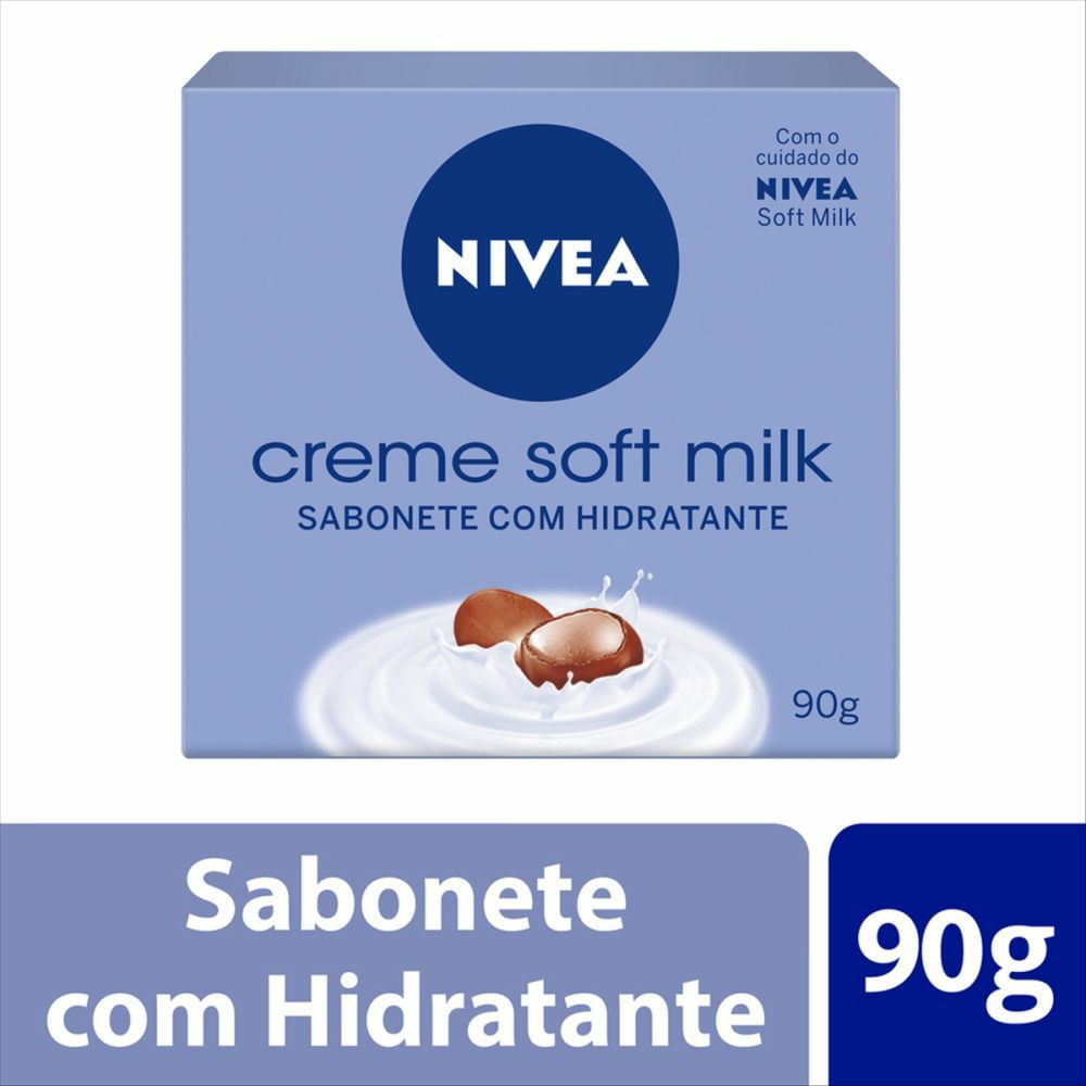 Nivea Sabonete Barra Soft Milk Box 90g