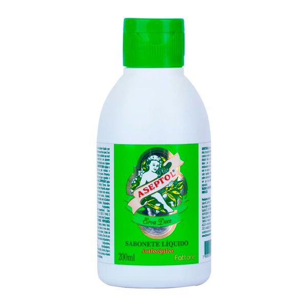 Sabonete Líquido Aseptol Antisséptico Erva Doce 200ml