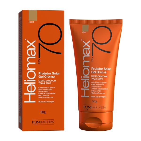 Protetor Solar Facial Heliomax FPS70 Gel Creme Cor Média 50g