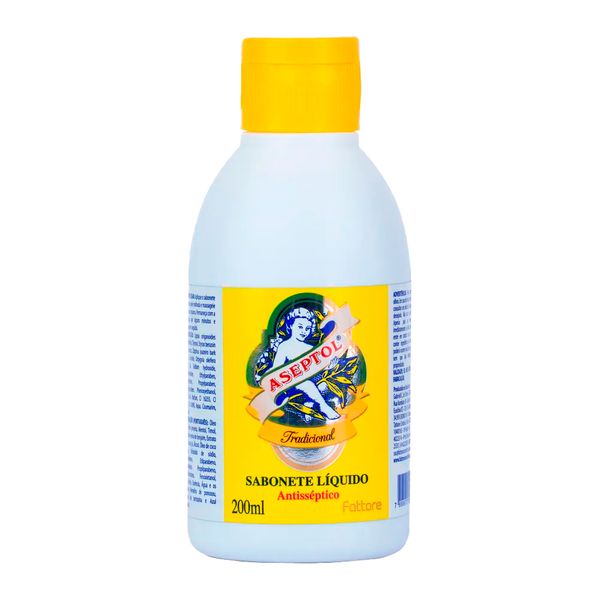Sabonete Líquido Aseptol Antisséptico Tradicional 200ml